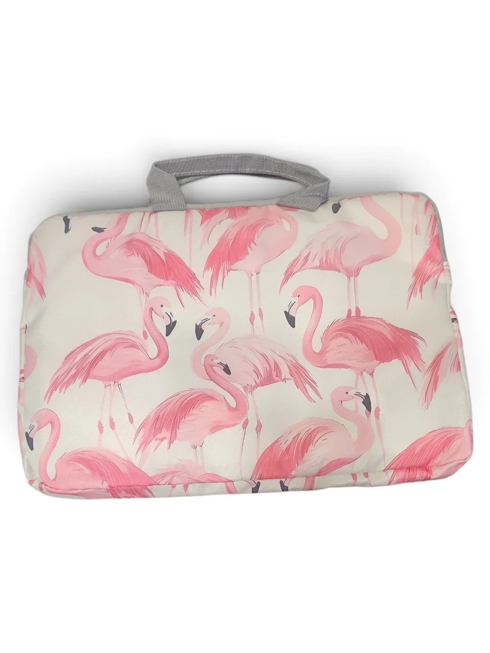 Pink Flamingo Print Carry Bag